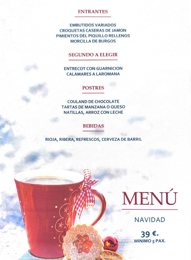 Menú Navidad